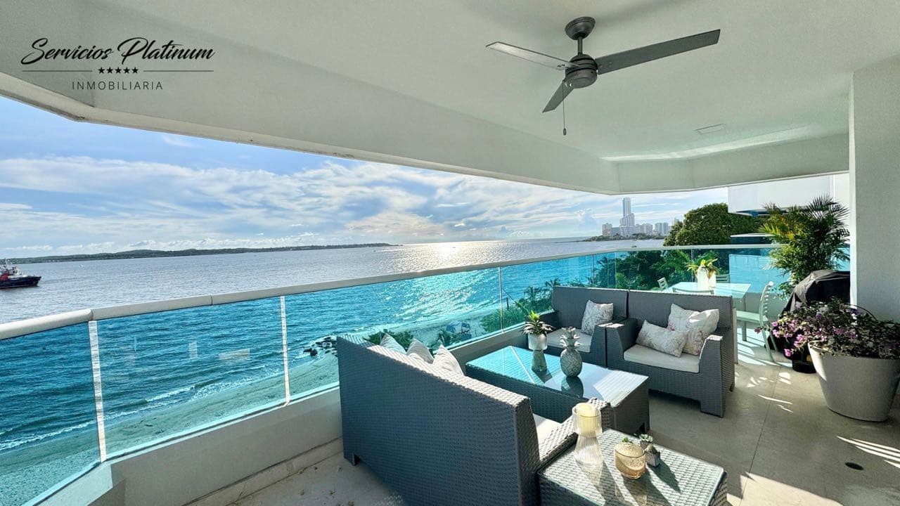 Apartamento de 3 hab en Castillogrande con vista directa al mar