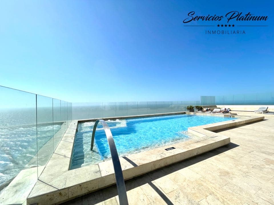 Apartamento con vista al mar uso mixto una habitación en Bocagrande