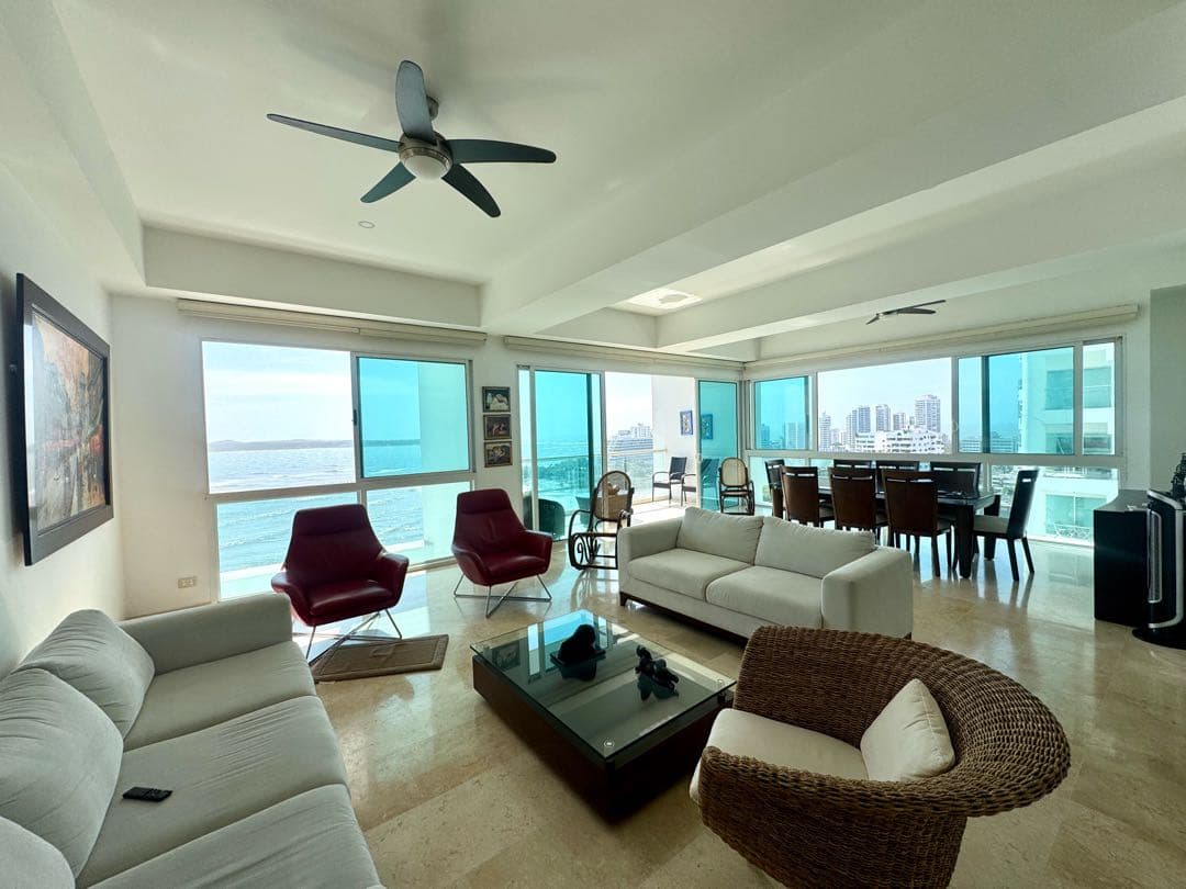 Apartamento en venta con vista directa al mar en Castillogrande