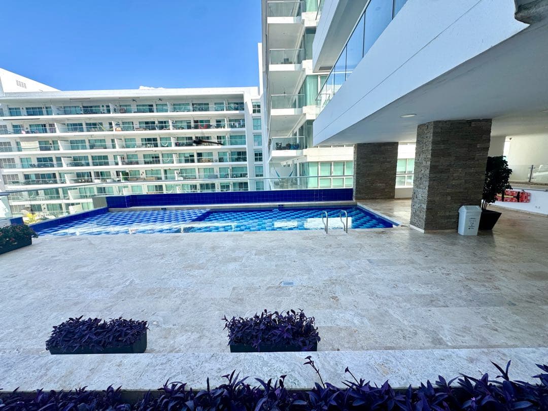 Apartamento de dos habitaciones en los morros con piscina semiprivada