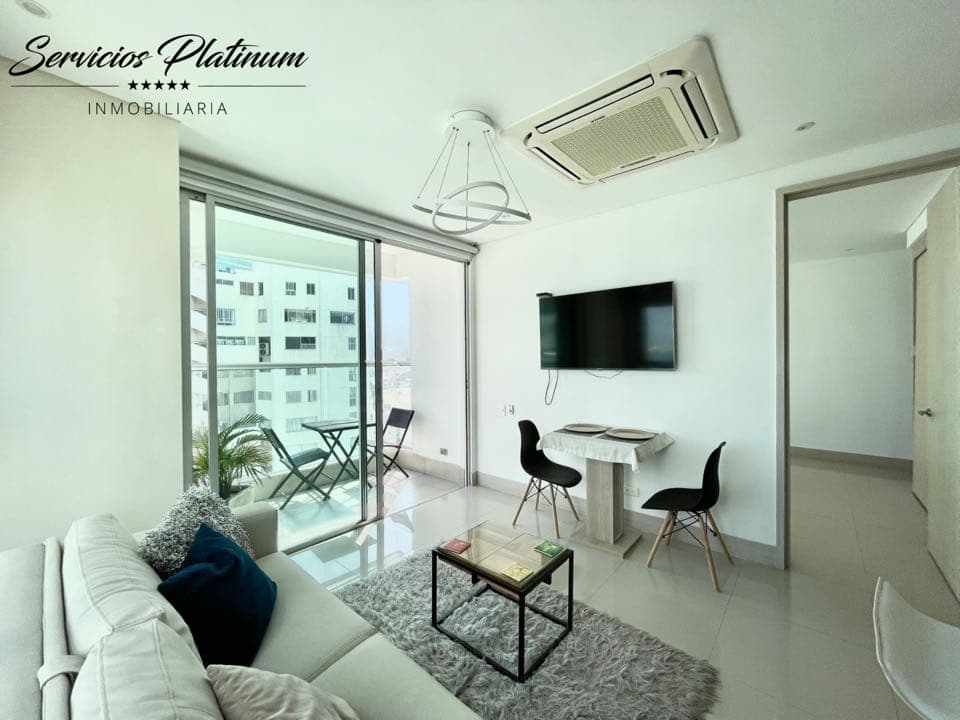 Apartamento con Vista al Mar Uso Mixto una Habitación en Bocagrande — foto 4