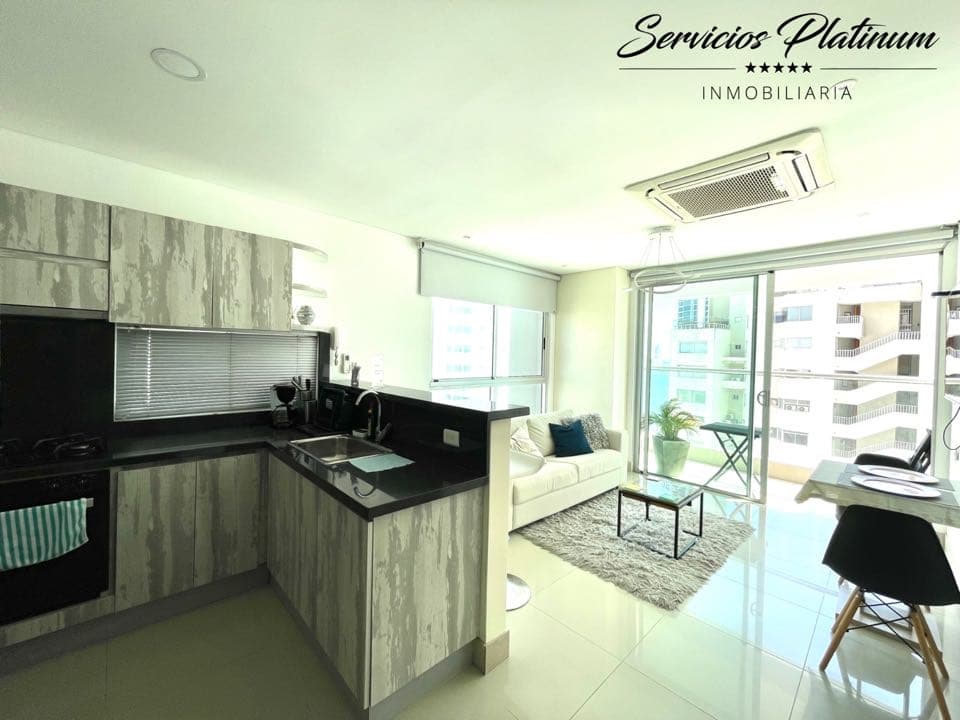Apartamento con Vista al Mar Uso Mixto una Habitación en Bocagrande — foto 5