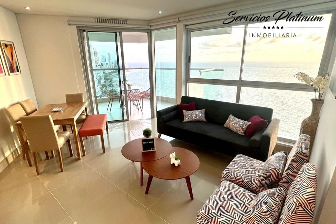 Apartamento de Dos Cuartos Vista Directa a la Playa en Bocagrande — foto 2