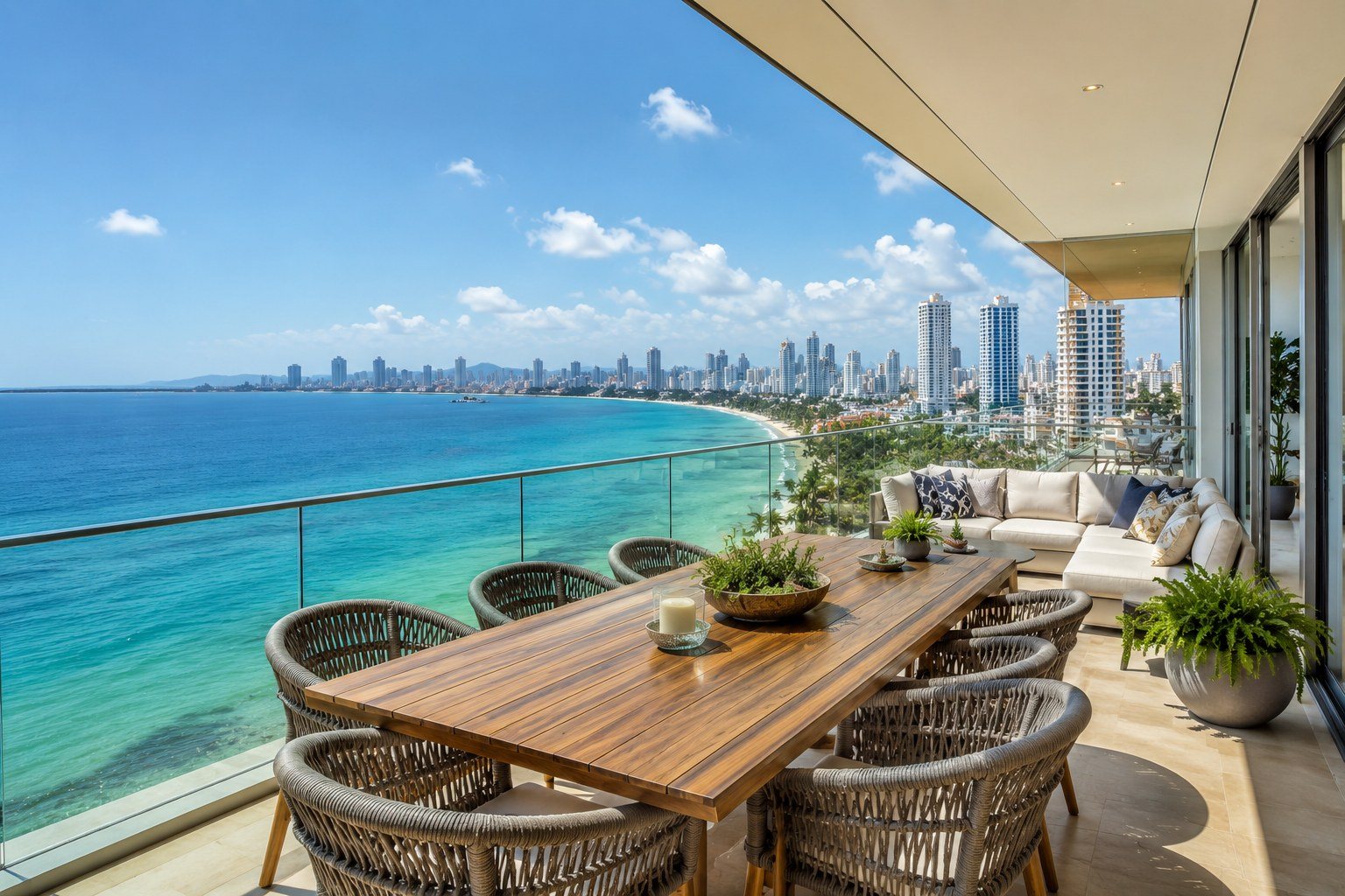Propiedad premium de renta con terraza y vista al mar en Cartagena